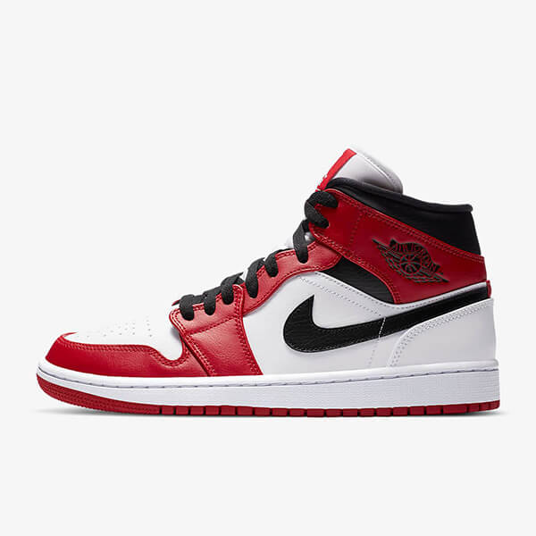 Nike Air Jordan 1 Mid Chicago (2020) Sko Herre Salg